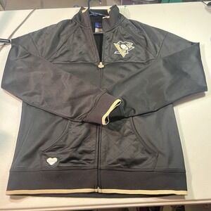 Reebok Women's Pittsburgh Penguins Full Zip EUC